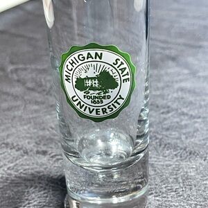 Michigan State University Green Logo Shot Glass